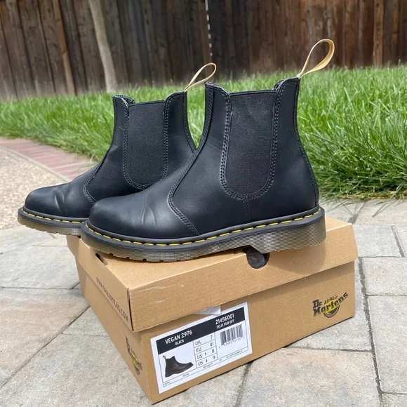 Doc Martens Vegan 2976 Black women’s size with SoftWair Insoles